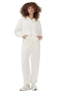 Women's Long Sleeves Fleece Oversize Zip Hoodie & Sweatpants Set