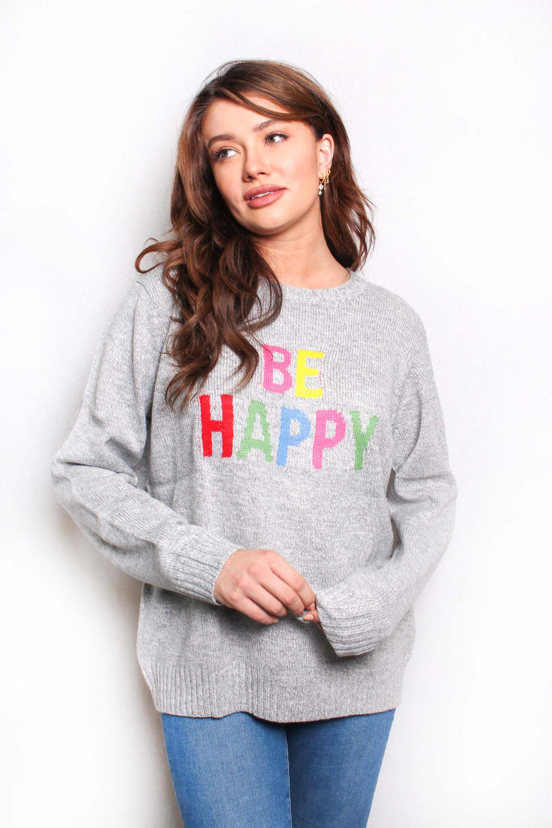 Women's Long Sleeve Crew Neck Knitted Pullover Sweater