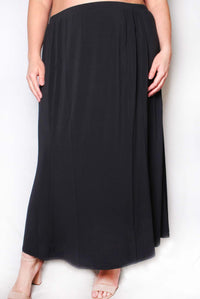 Women's Long Pleated Midi Skirt
