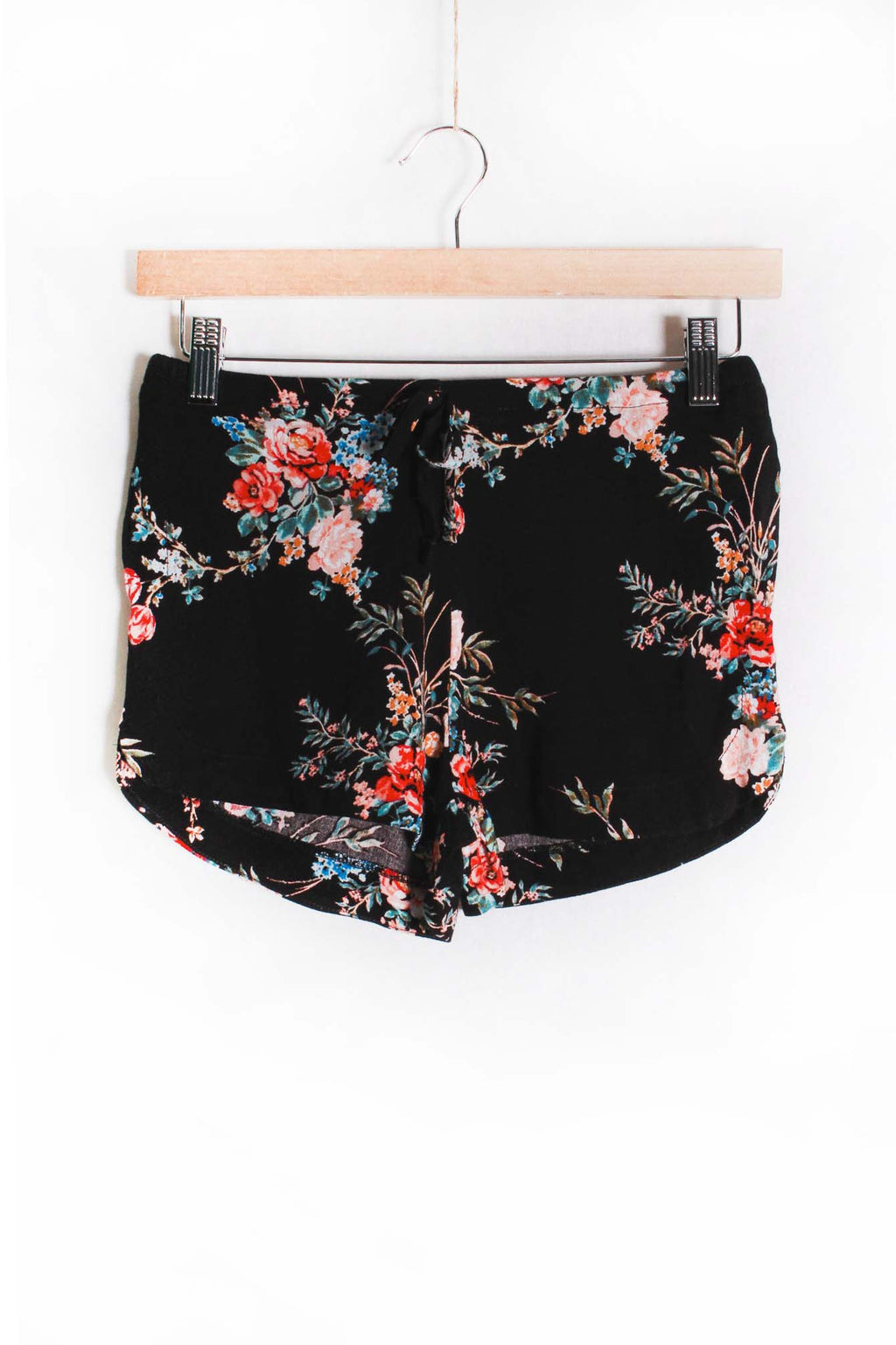 Women's Drawstring Waist Floral Shorts