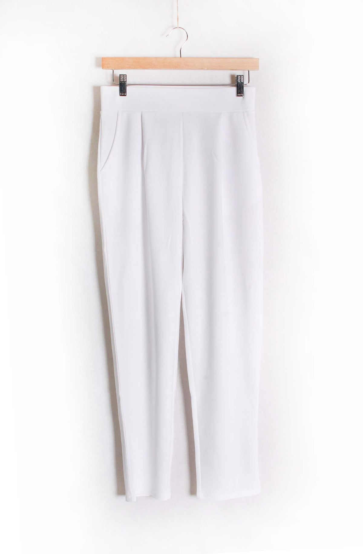 Women's High Waist Pocketed Straight Cut Pants