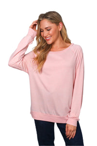 Women's Long Sleeve Rib Cuff & Hem Sweatshirt
