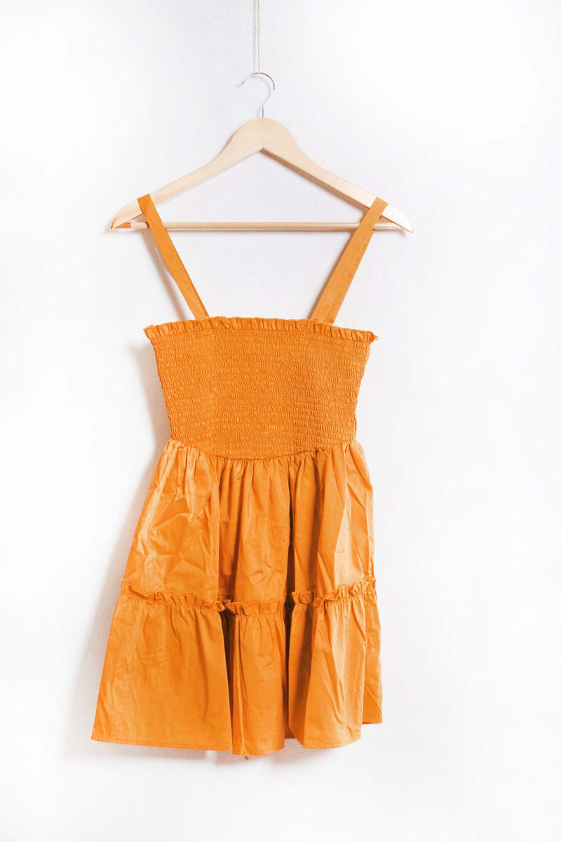 Women's Spaghetti Strap Pleated Mini Dress