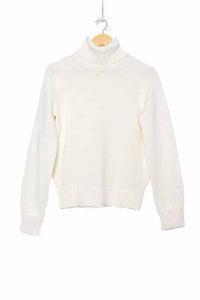 Women's Turtleneck Long Sleeves Cable Knit Pullover Sweater
