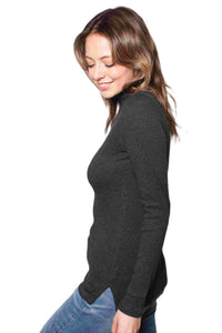 Women's Ribbed Turtle Neck Long Sleeve Top