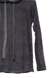 Women's Long Sleeve Ribbed Hoodie Pullover Sweater