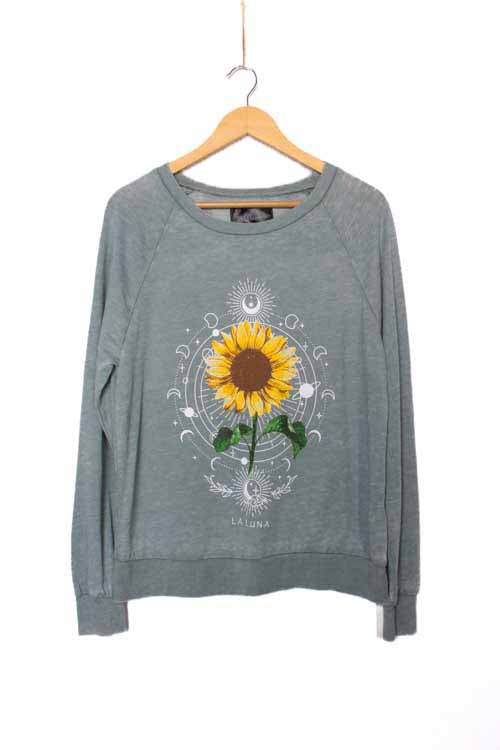 Women's Long Sleeve 'La Luna' Graphic Sweatshirt