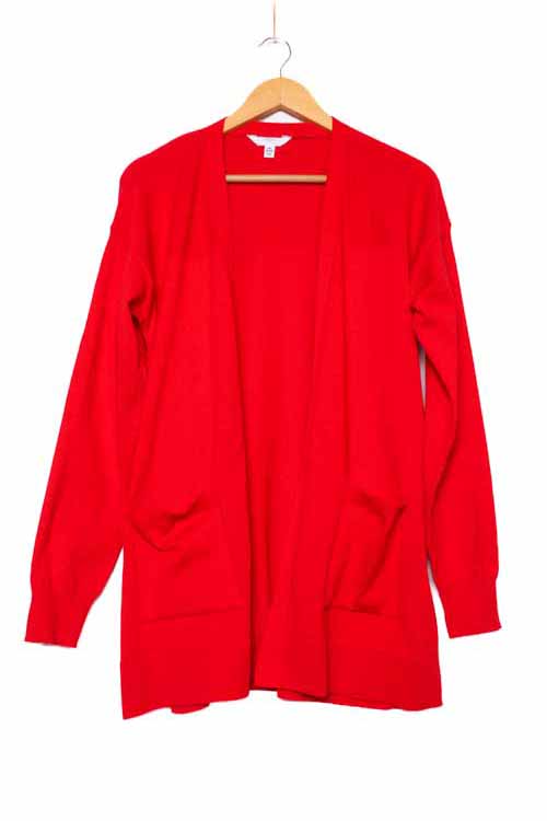 Women's Long Sleeve Open Front Lightweight Knit Cardigan