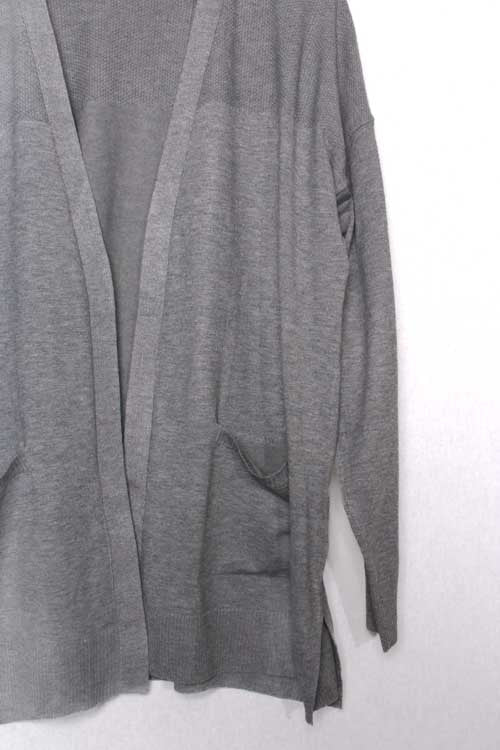 Women's Plus Long Sleeve Open Front Lightweight Knit Cardigan