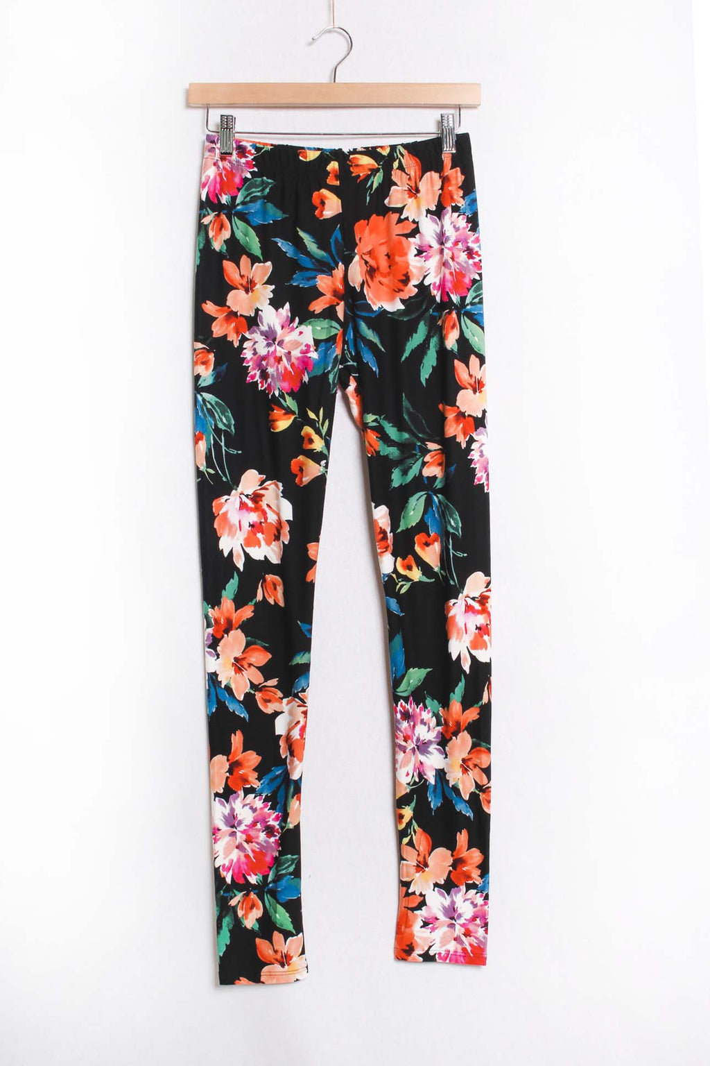 Women's High Waist Straight Cut Floral Print Pants