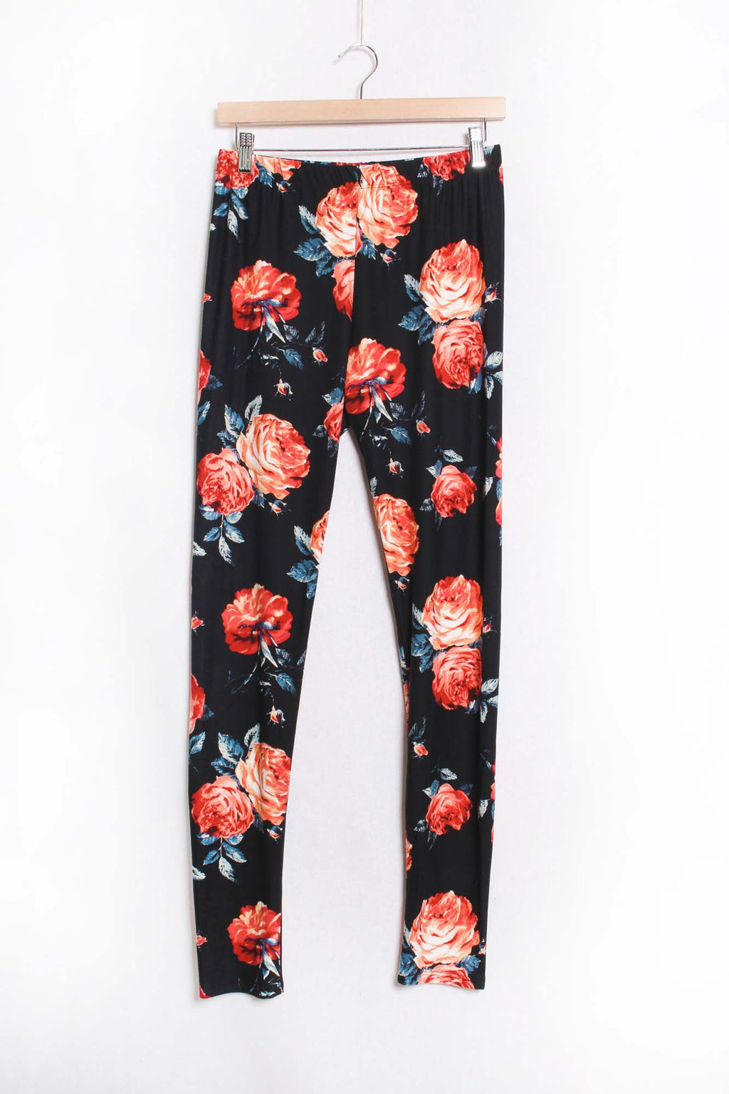 Women's High Waist Straight Cut Floral Print Pants