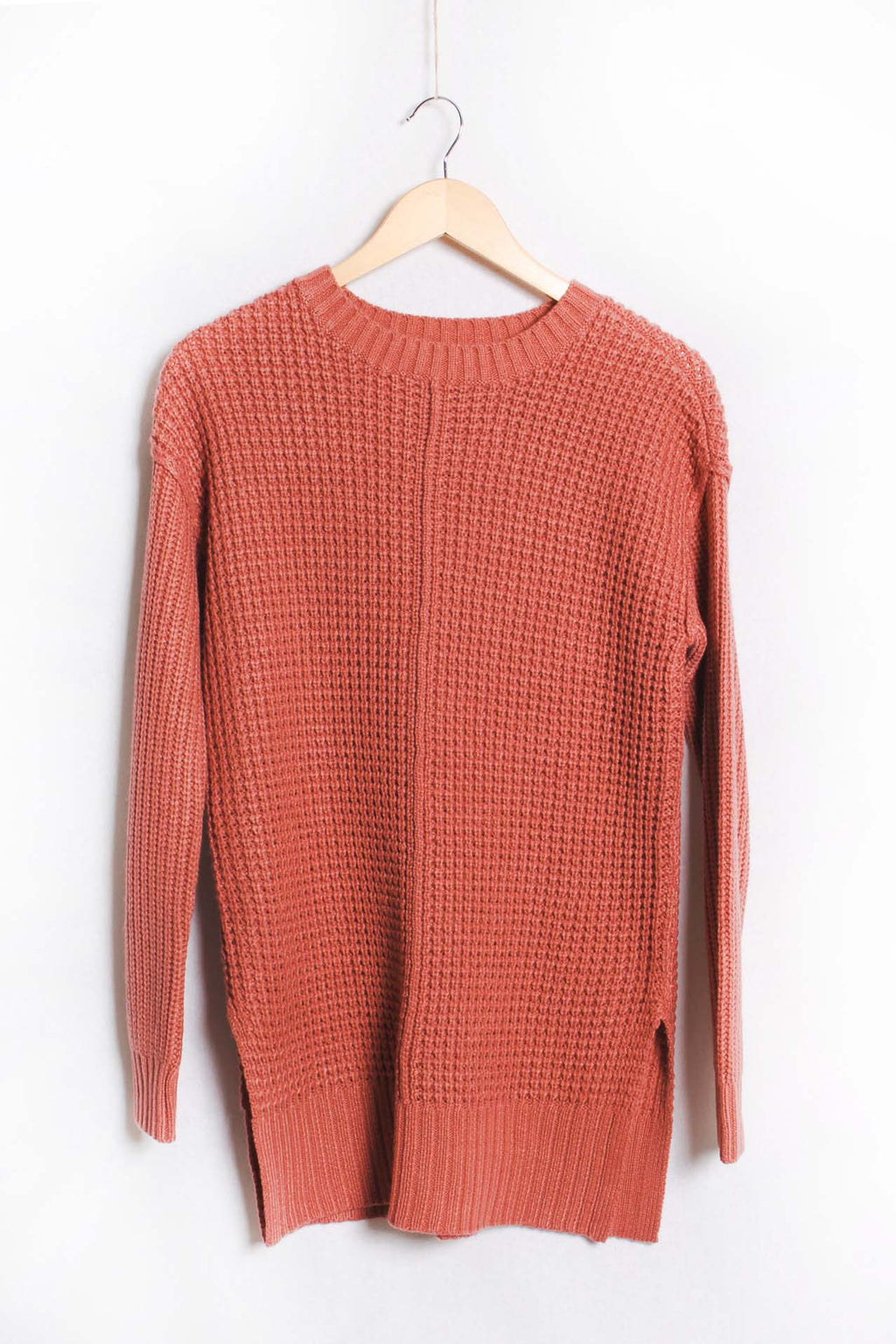 Women's Long Sleeves Crew Neck Knitted Sweater