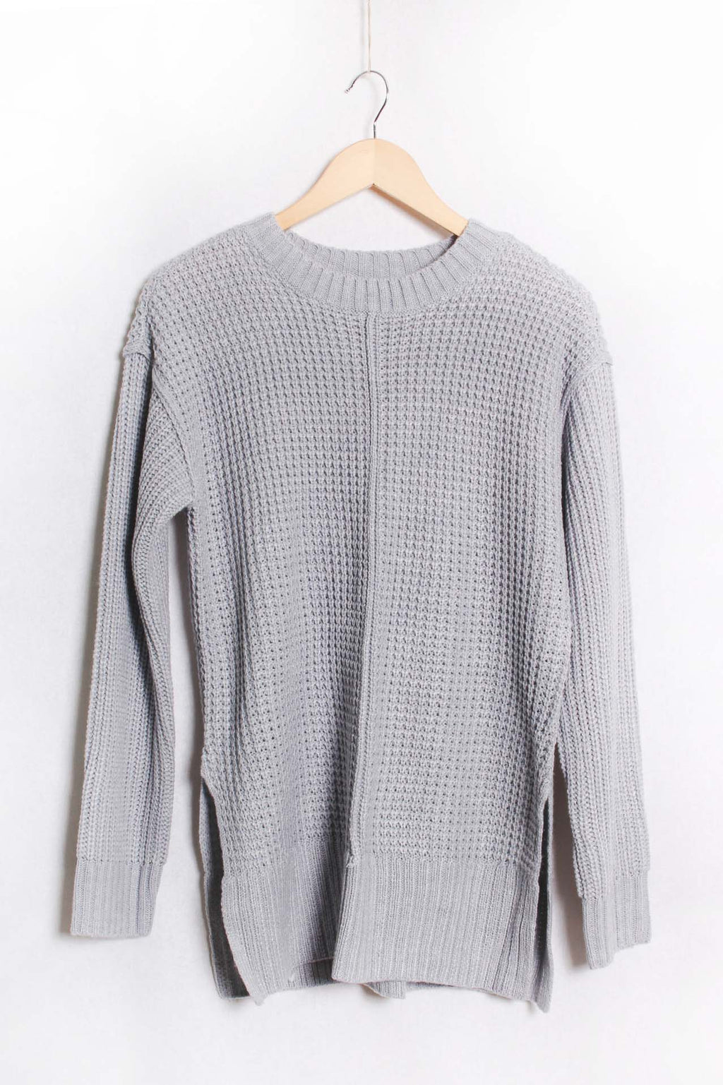 Women's Long Sleeves Crew Neck Knitted Sweater