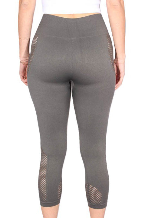 Women's High Waisted Simple Cutout Activewear Legging