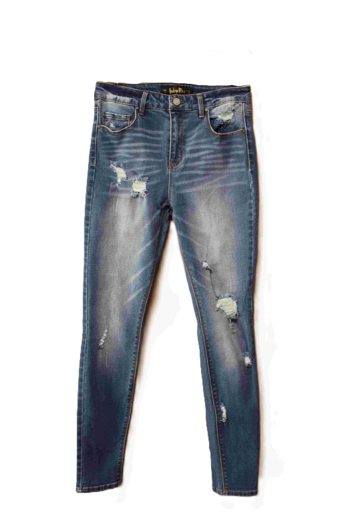 Women's High Waist Distressed Skinny Jeans