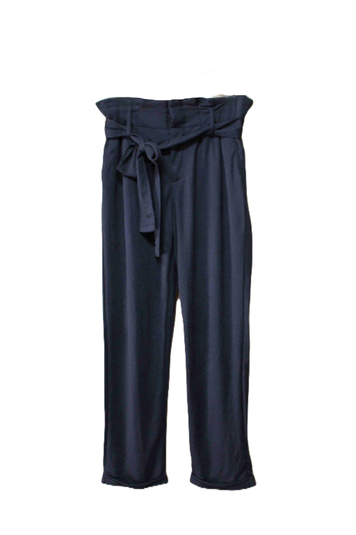 Women’s High Waisted Paperbag Cropped Pants