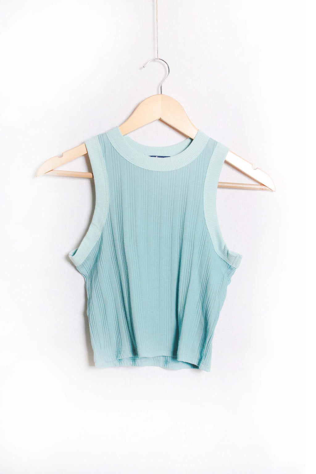 Women's Sleeveless Round Neck Ribbed Top