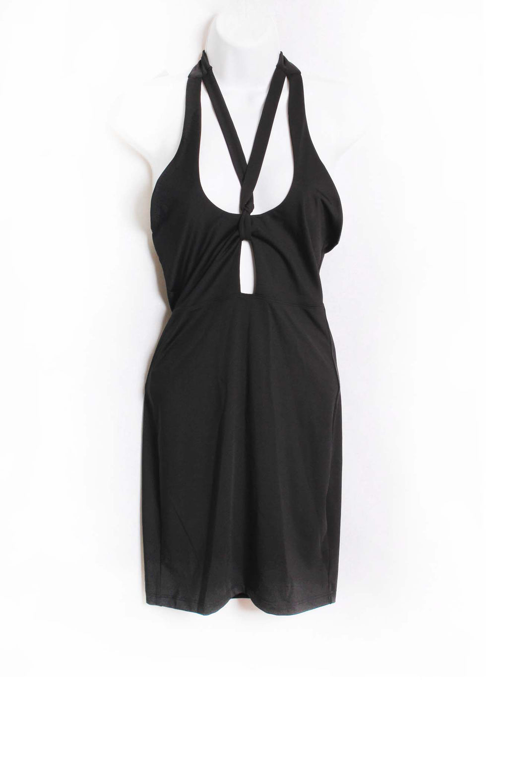 Women's Sleeveless Strappy Cut Out Front Mini Dress