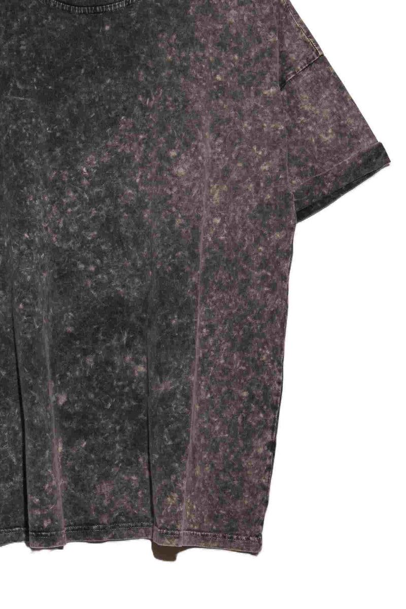 Women's Short Sleeve Vintage Dye Crew Neck Oversize T-Shirt