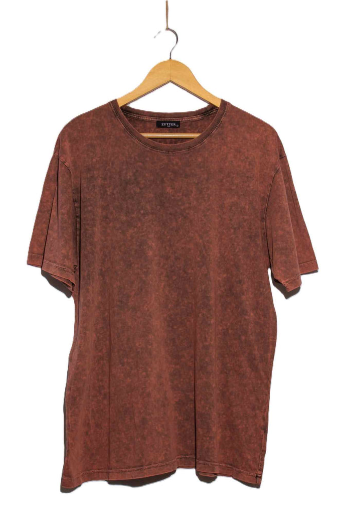 Women's Short Sleeve Vintage Dye Crew Neck Oversize T-Shirt