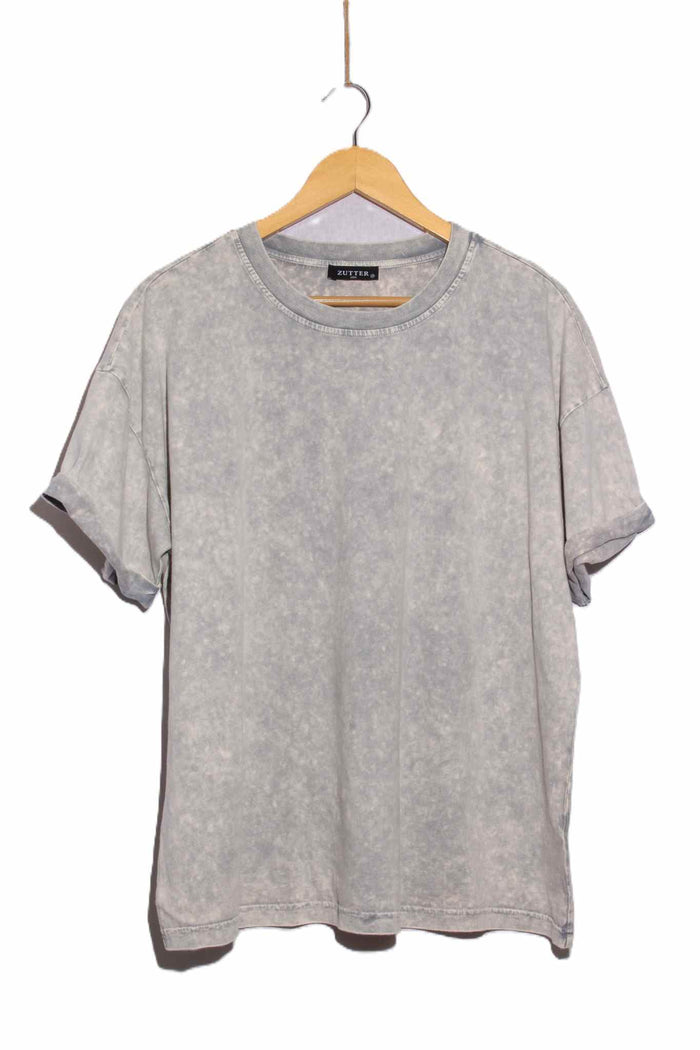 Women's Short Sleeve Vintage Dye Crew Neck Oversize T-Shirt
