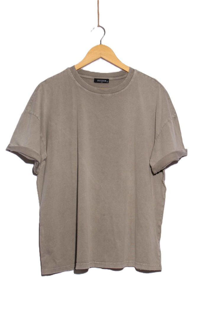 Women's Short Sleeve Solid Crew Neck Oversize T-Shirt