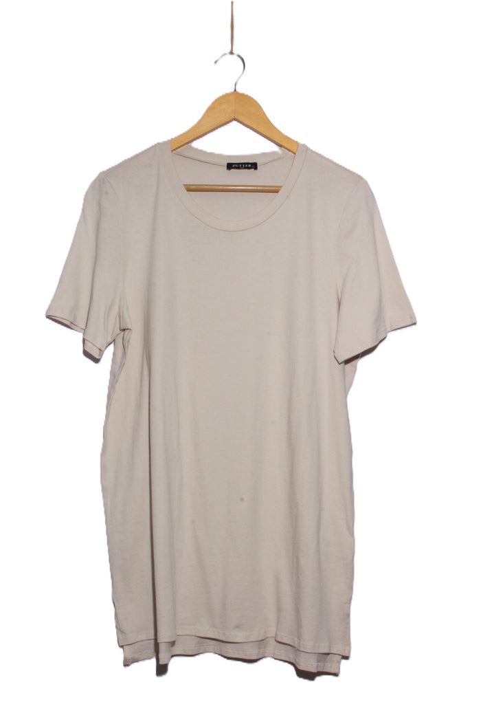 Women's Short Sleeve Solid Crew Neck Oversize T-Shirt