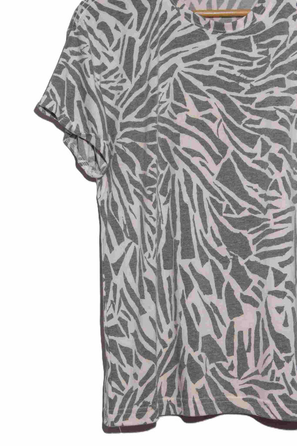 Women's Short Sleeve Printed Crew Neck T-Shirt