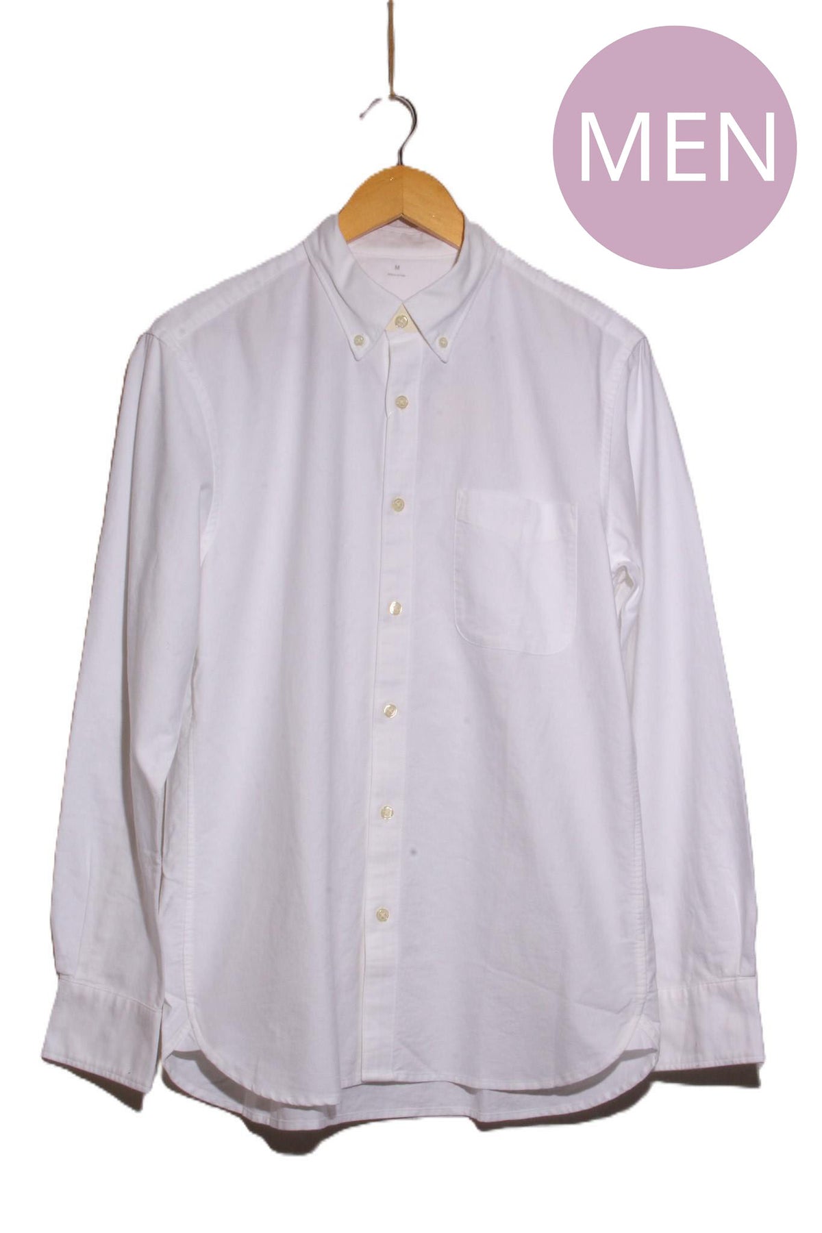 Men's Long Sleeve Front Pocket Button Down Top