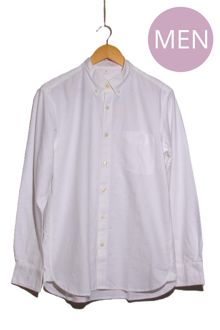 Men's Long Sleeve Front Pocket Button Down Top