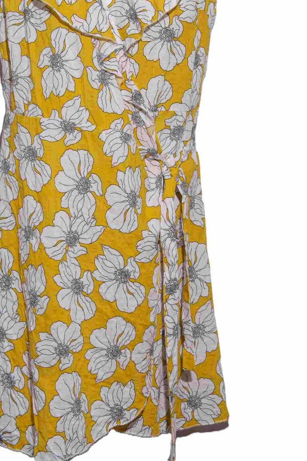 Women's Sleeveless Faux Wrap Unlined Duster