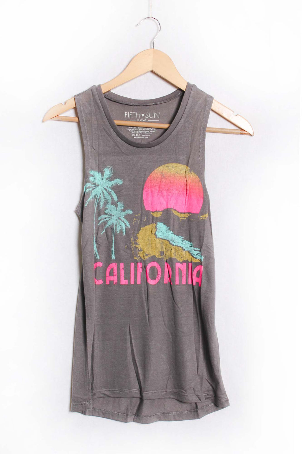 Women's Sleeveless Scoop Neck Printed Top