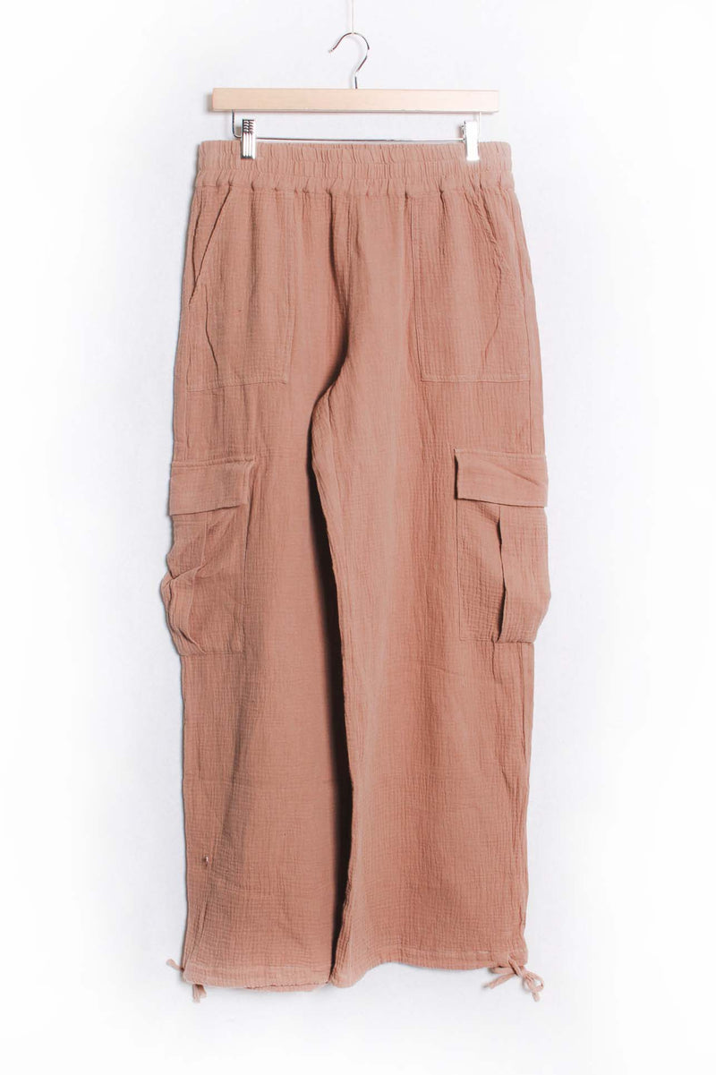 Women's Straight Cut Wide Cargo Pants