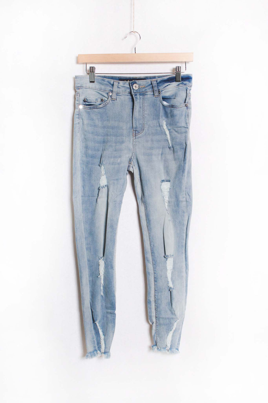 Women's High Waist Distressed Denim Jeans