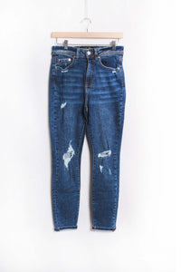 Women's High Waist Distressed Skinny Jeans