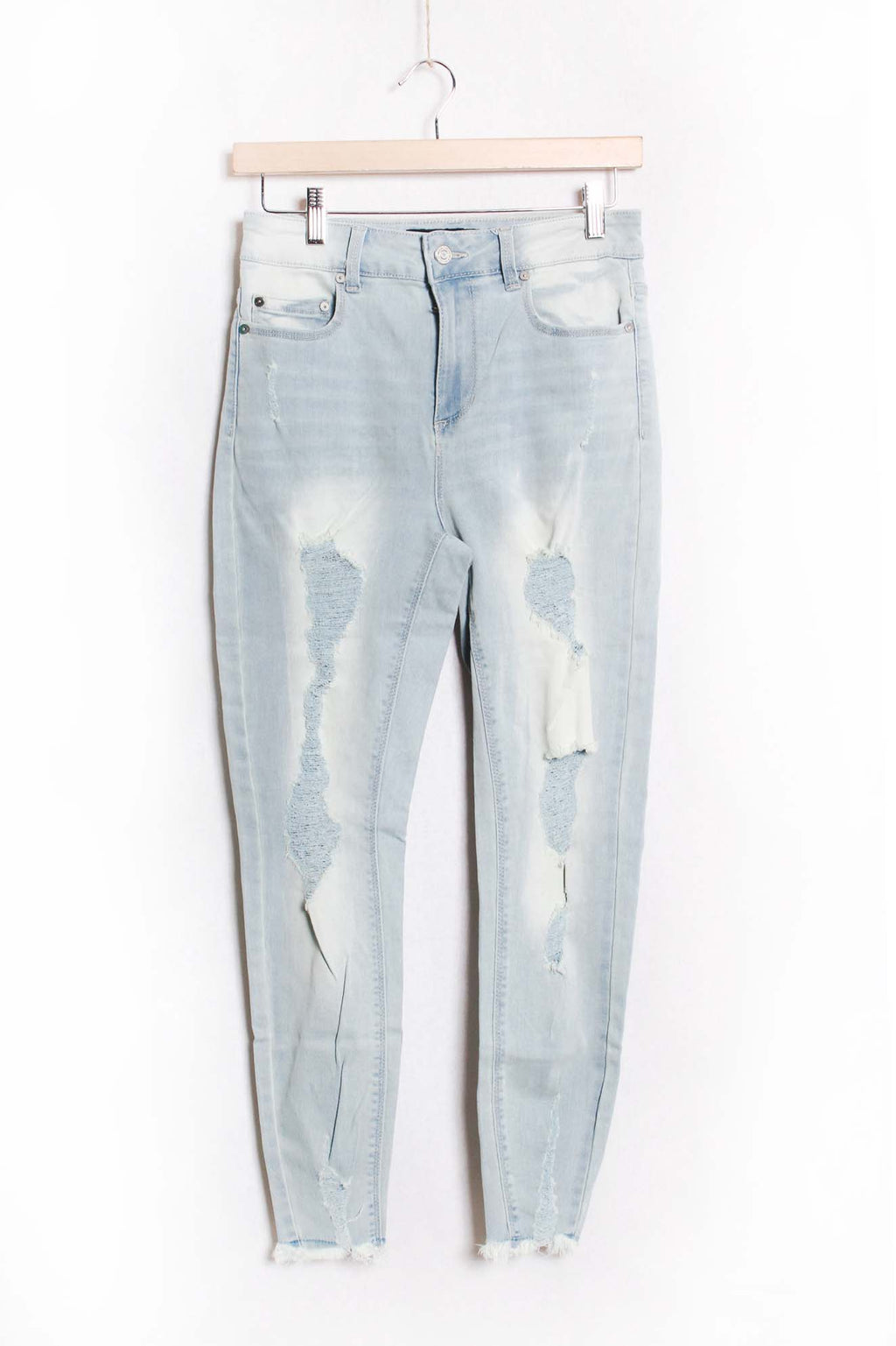 Women's High Waist Distressed Skinny Jeans