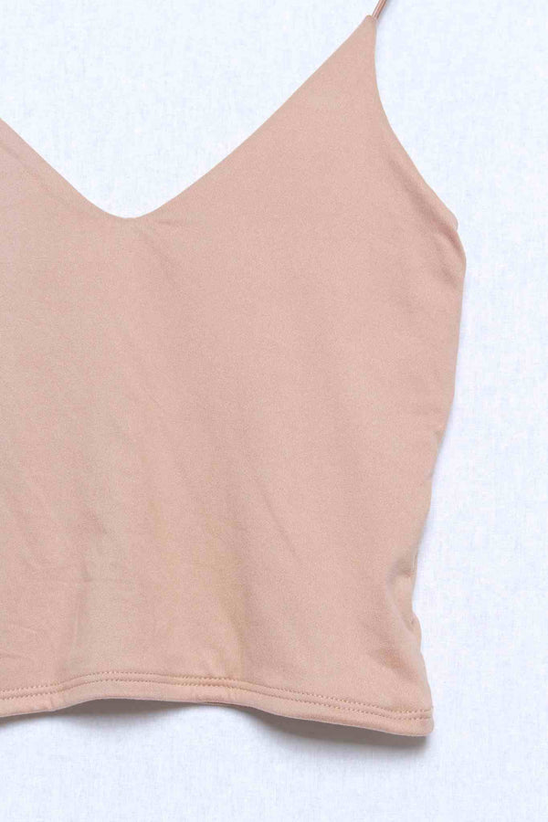 Women's Sleeveless Spaghetti Strap Solid Tank Top