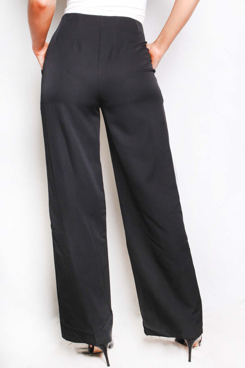 Women's Plus High Waist Wide Leg Pants