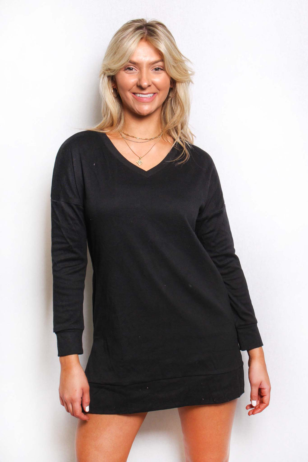 Women's Long Sleeves V Neck Basic Sweater