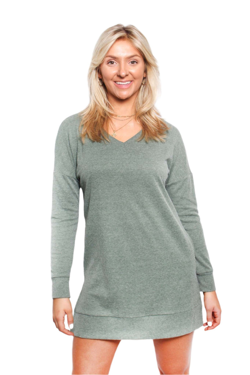 Women's Long Sleeves V Neck Basic Sweater
