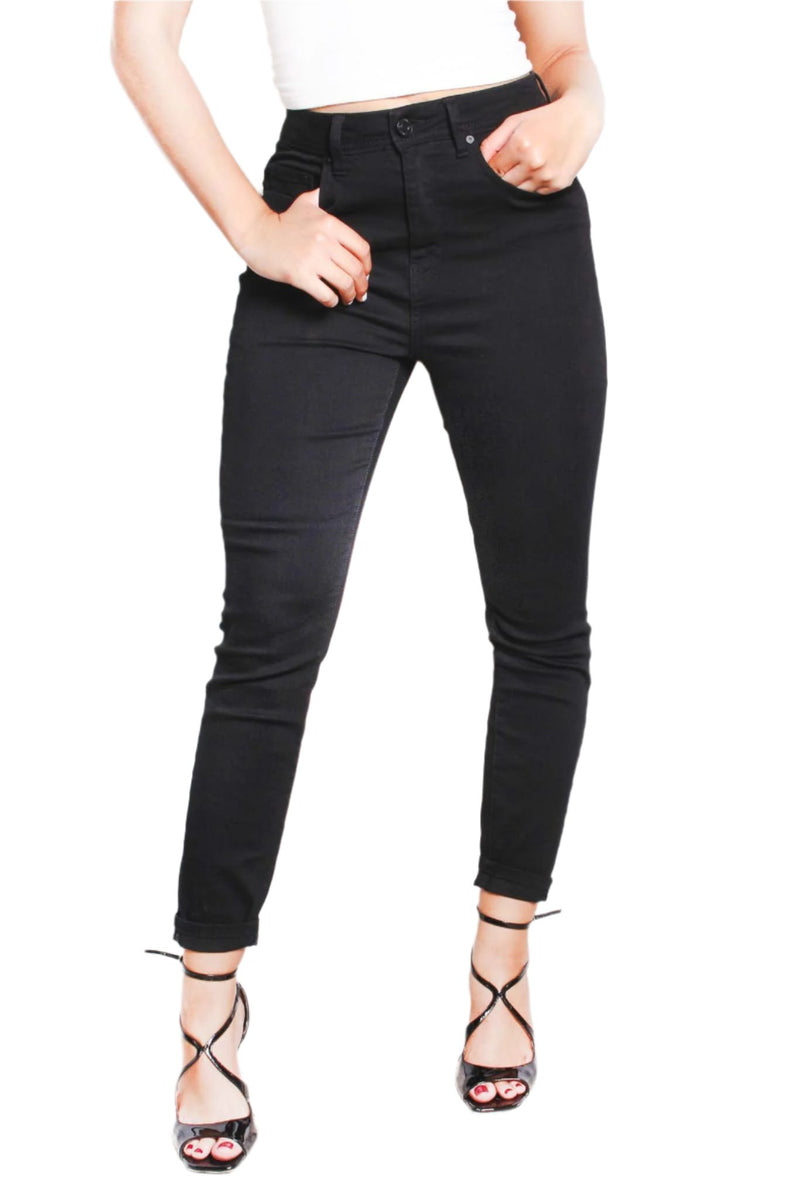 Women's High Waist Straight Cut Jeans