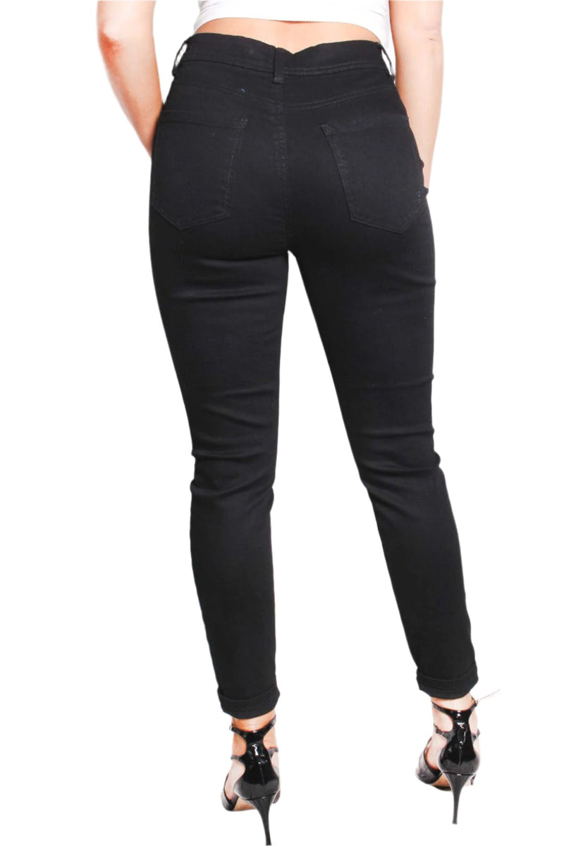 Women's High Waist Straight Cut Jeans