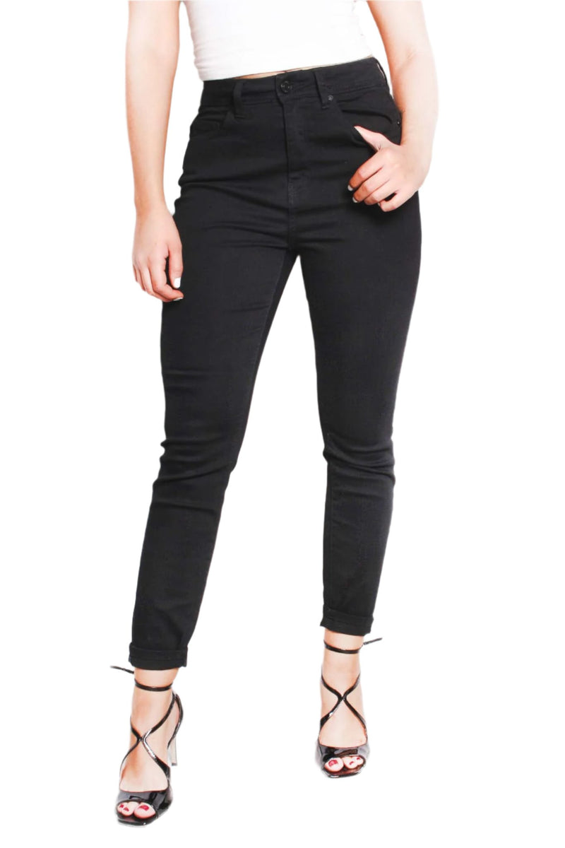 Women's High Waist Straight Cut Jeans