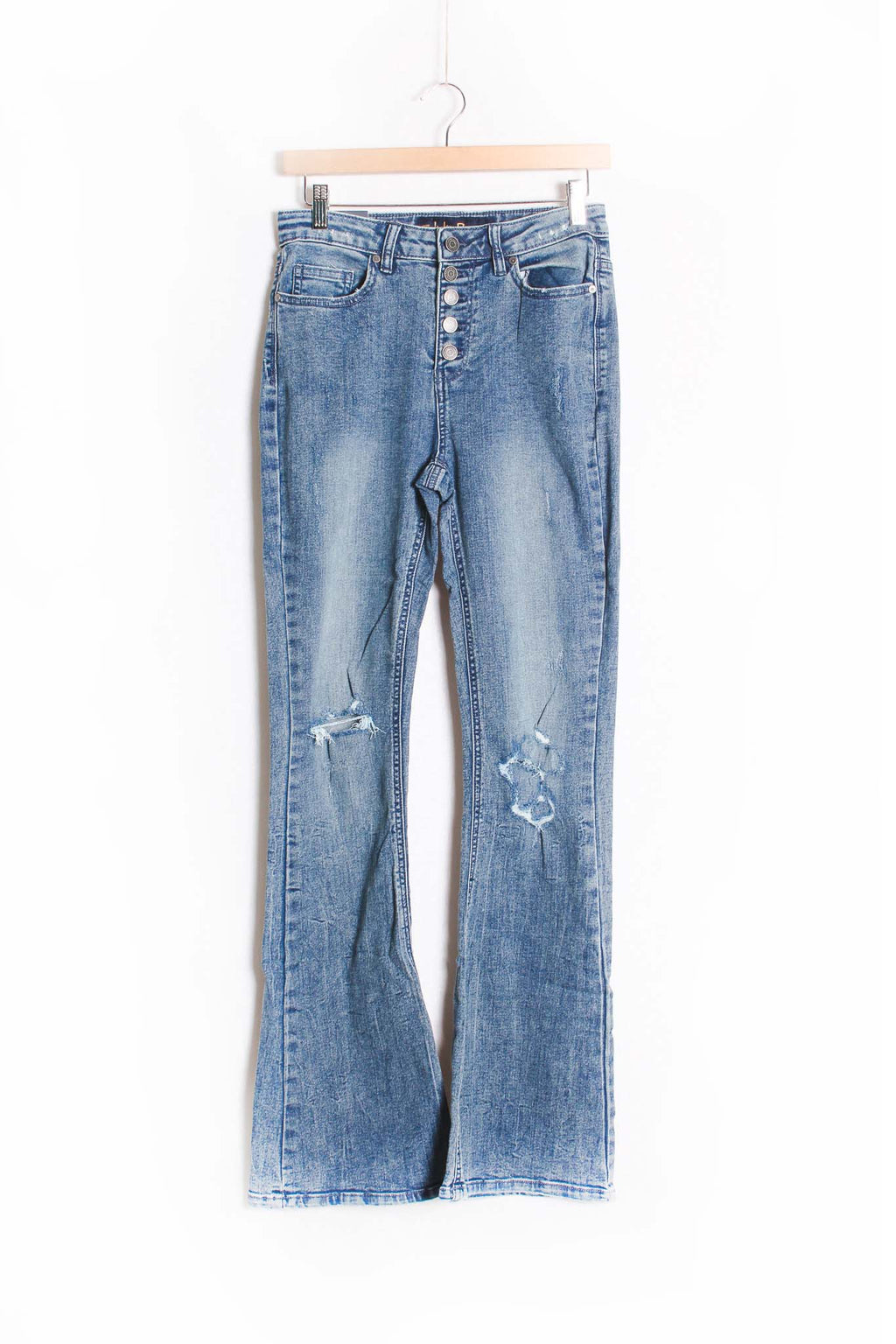 Women's High Waist Straight Cut Jeans