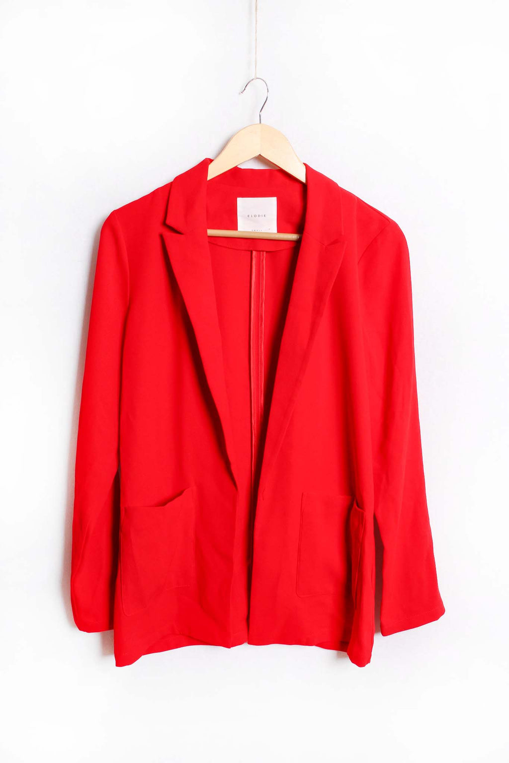 Women's Long Sleeve Open Front Pocketed Blazer