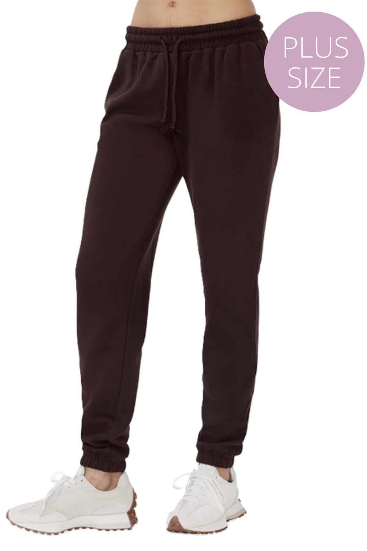 Women's Plus Drawstring Fleece Perfect Jogger Sweatpants