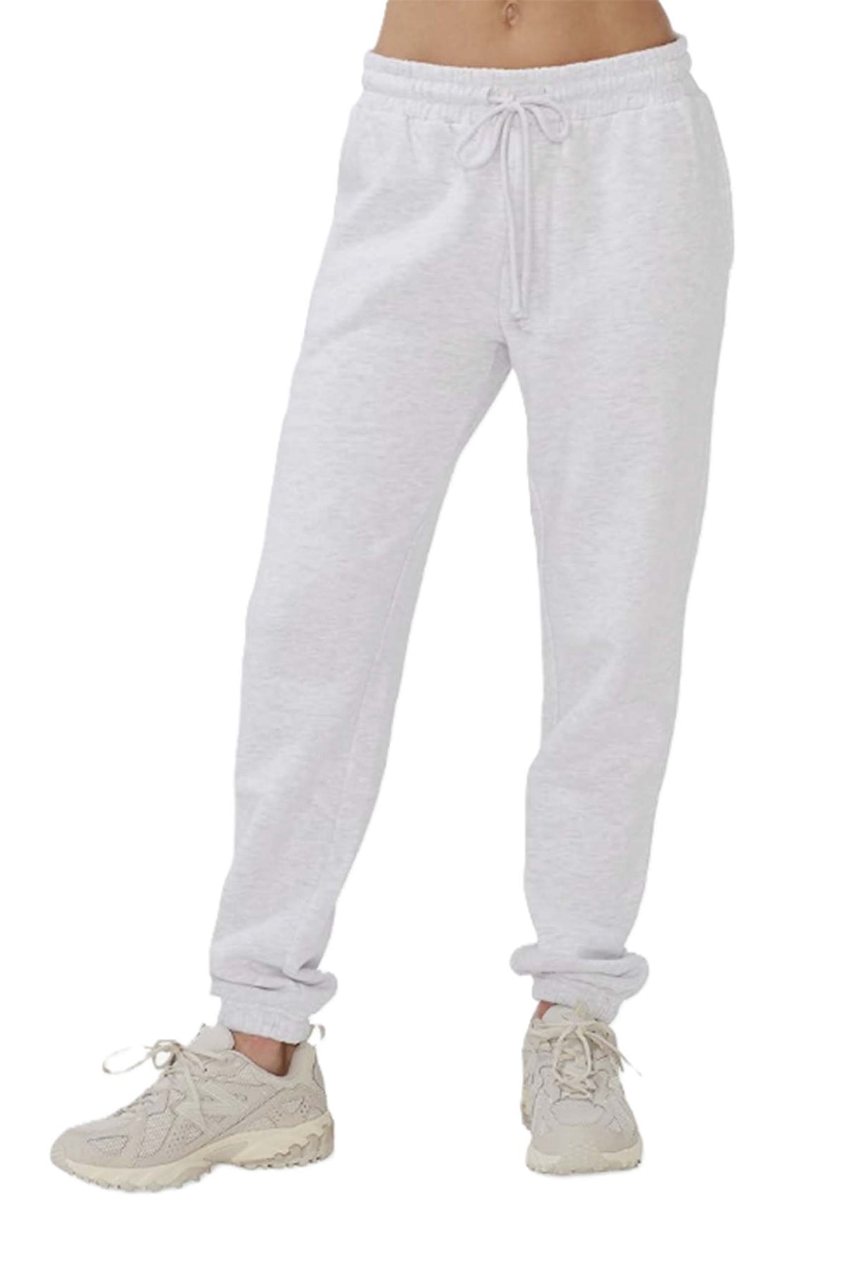 Women's High Waisted Oversize Drawstring Fleece Sweatpants - Twin Pack