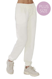 Women's Plus Drawstring Fleece Perfect Jogger Sweatpants