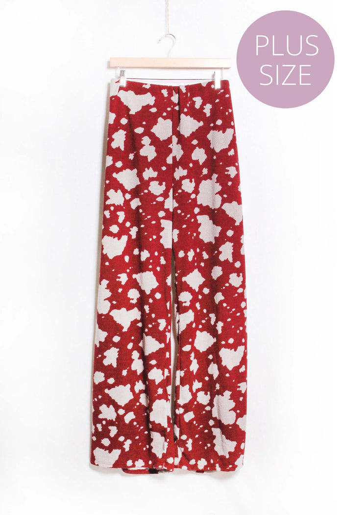 Women's Plus Printed Wide Pants