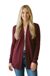 Women’s Long Sleeve Open Front Knit Cardigan